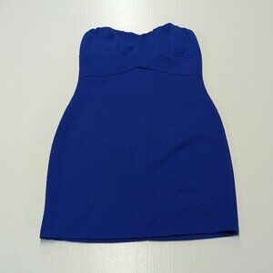Charlotte Russe Size Medium Royal Blue Strapless Mini Dress
